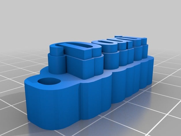 tag dani2 chaveiros personalizado 3D print model - Mito3D
