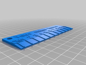 my generic customized 3d name ruler example printing 3d print model - Mito3D