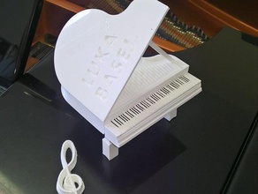 piyano luka inşaat oyuncaklar 3d print model - Mito3D
