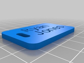 rj rótulo organização personalizado 3d print model - Mito3D