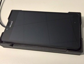 microsoft lumia 950 dt-900 carregamento qi tampa móveis de telefone carregador dock 3d print model - Mito3D