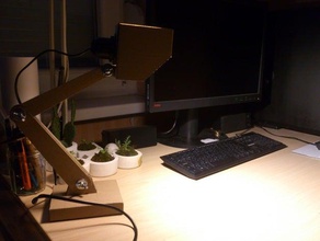 fablamp office cardboard lasercut light 3d print model - Mito3D