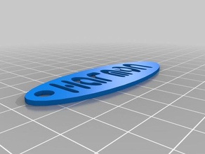 keychain cut out mdh 3d printing 3d print model - Mito3D