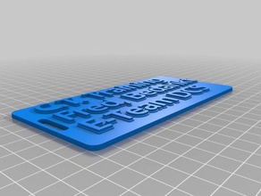 özelleştirilmiş çok satırlı etiket anahtarlığım Anahtarlık 3d print model - Mito3D