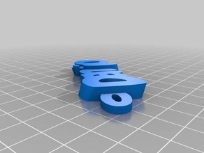 danilo keyrings keychains customized 3d print model - Mito3D