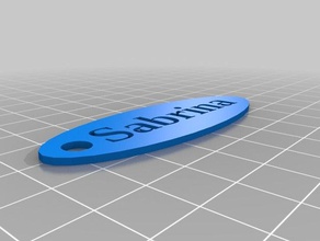chaveiro cortar sabrina 3d impressão 3d print model - Mito3D