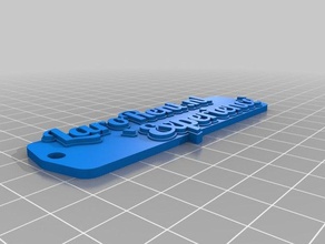 larorent experience keychains customized 3d print model - Mito3D