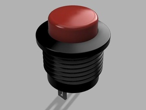 arcade bouton-poussoir l'électronique 3d print model - Mito3D