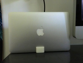 simple macbook air 11 inch stand computer 13 apple holder 3d print model - Mito3D