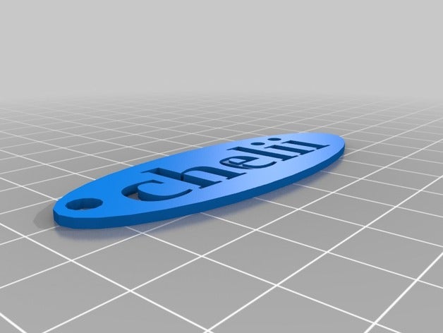 keychain cut out lac 3d printing 3D print model - Mito3D