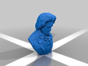 beethoven sculture 3d print model - Mito3D