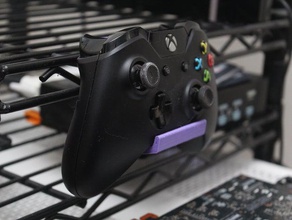 xbox um controlador de cremalheira fio do gancho vídeo jogos prateleira shelving 3d print model - Mito3D