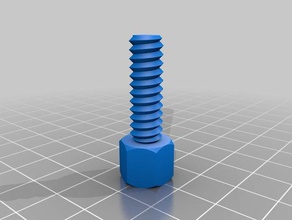 hand tightened plastic bolt 8 2 parts customized 3d print model - Mito3D