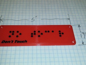 dont touch signs logos 3d print model - Mito3D
