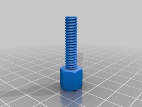 hand tightened plastic bolt 6 125 parts customized 3d print model - Mito3D