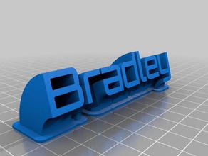 bradley office personalizado 3d print model - Mito3D