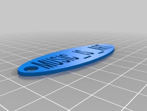 keychain cutout 3d printing 3d print model - Mito3D