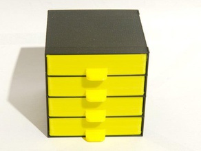 100mmx100mmx100mm drawer cabinet organization 3d print model - Mito3D