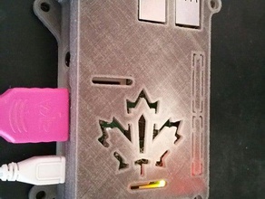 kanadische version raspberry pie hobby Kanada pi case 3d print model - Mito3D