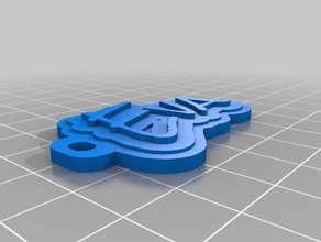 eva Schlüsselanhänger angepasst 3d print model - Mito3D