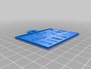 keyring1 2d art customized 3d print model - Mito3D