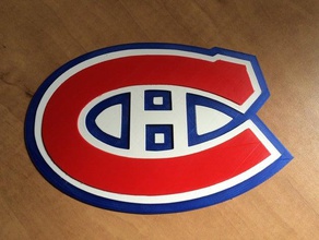 montreal canadiens logo signs logos 3d print model - Mito3D