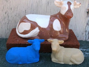 tradicional vaca varreduras réplicas 3d print model - Mito3D