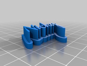 meine angepasste 3d-Typenschild Skulpturen 3d print model - Mito3D