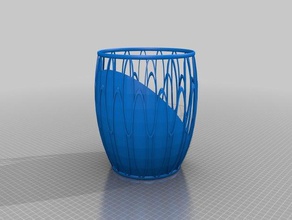 utensilio de contenedor interactivo art personalizado 3d print model - Mito3D