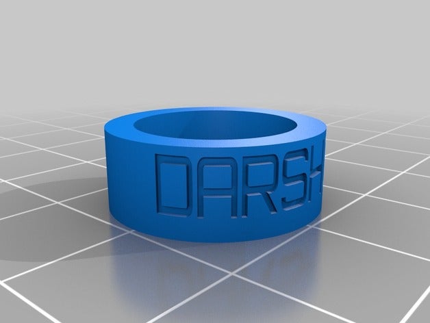 dar anéis personalizado 3D print model - Mito3D