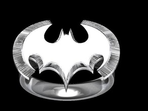 bat ring 2 rings 3d print model - Mito3D