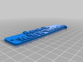 sarah ncnw tag keychain keychains customized 3d print model - Mito3D