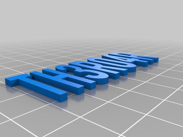 keychain words mdh 3d printing 3D print model - Mito3D