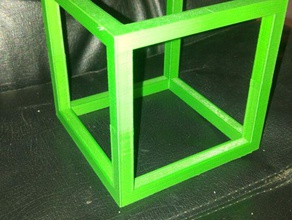 cube two parts math 3d print model - Mito3D
