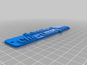 sebastian tag keychain keychains customized 3d print model - Mito3D
