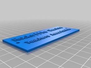 rvcta plaque accessories customized 3d print model - Mito3D