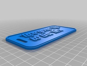 mx tag keychains customized 3d print model - Mito3D