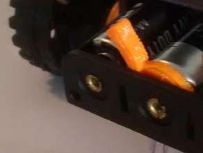 aa interruptor de la batería electrónica 18650 baterry soporte apps bateria off robótica simple 3d print model - Mito3D