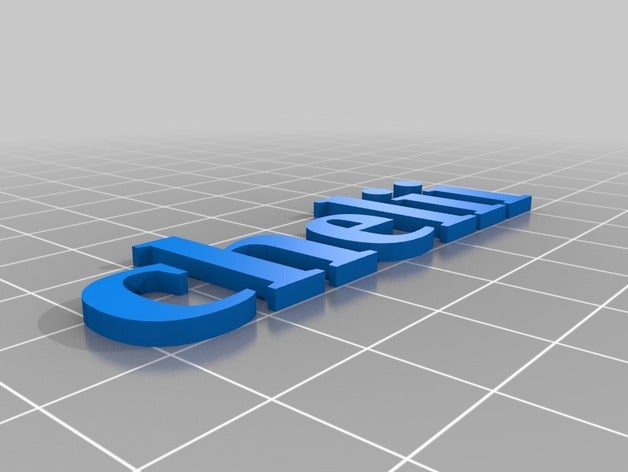 keychain words lac 3d printing 3D print model - Mito3D