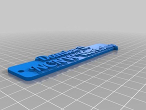 damien ncnw tag keychain keychains customized 3d print model - Mito3D