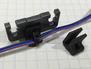 slip-on cable de retención prusa steel 3d la impresora partes gestión cables i3 3d print model - Mito3D