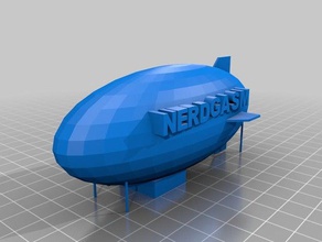 3d dirigible nerdgasm impresión 3d print model - Mito3D