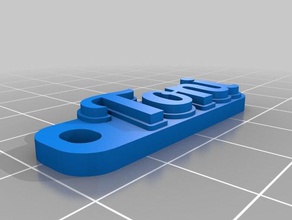 ttoni Anahtarlık özelleştirilmiş 3d print model - Mito3D
