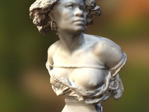 bust female slave scans replicas 3d scan marble museum photogrammetry sculpture 3d print model - Mito3D