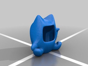 you gaze into lucky cat friends back sculptures 3d print model - Mito3D