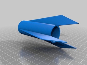 24mm id solid fuel rocket fins diy 3d print model - Mito3D