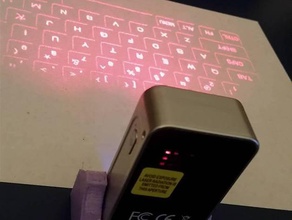 bluetooth laser keyboard stand computer 3d print model - Mito3D