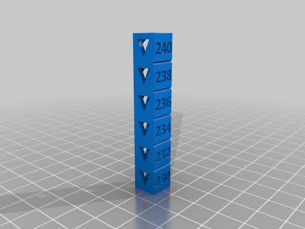 excelvan abs temp calibração torre 3d impressão testes personalizado 3D print model - Mito3D