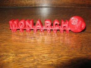monarch 3d warehouse logo signs logos 3d print model - Mito3D