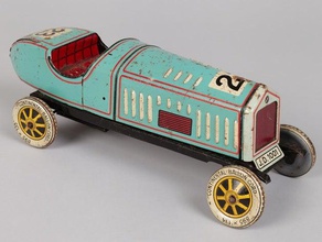 toy racing car 1930 scans replicas history maas collection museum toys transport 3d print model - Mito3D